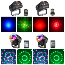 Party Lights Bundle: 2 * Small Crystal Disco Ball with Dynamic Light Patterns | 2 * Mini Laser Disco Light with 60 Mesmerizing Patterns