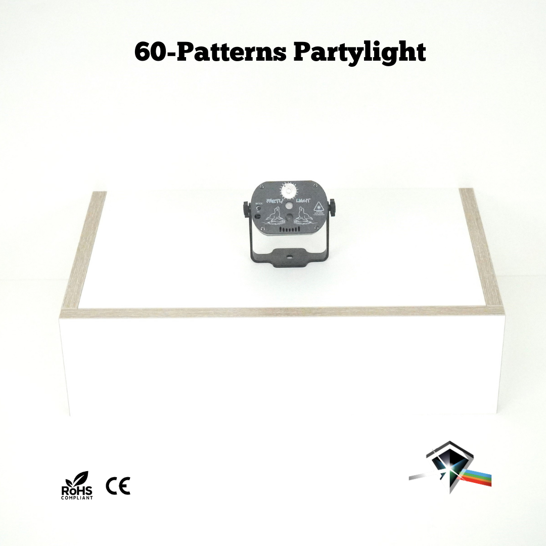 60 patterns party light front view by Neoxlite, showcasing design and pattern effects