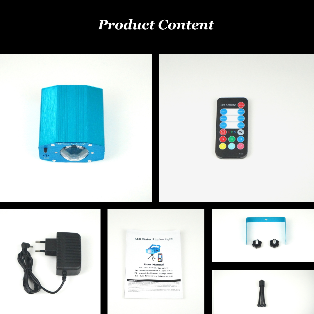 Mini disco light party, including product contents