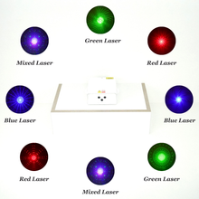 White laser party light displaying dynamic laser effects